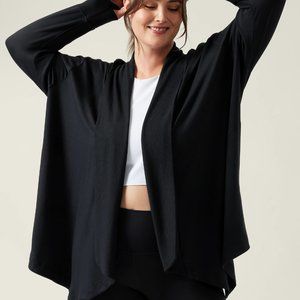 Athleta Pranayama II Black Cardigan Wrap Women's Size Large